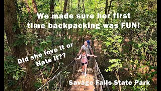 Brynn's Savage Gulf Backpacking Adventure. Her first time backpacking!