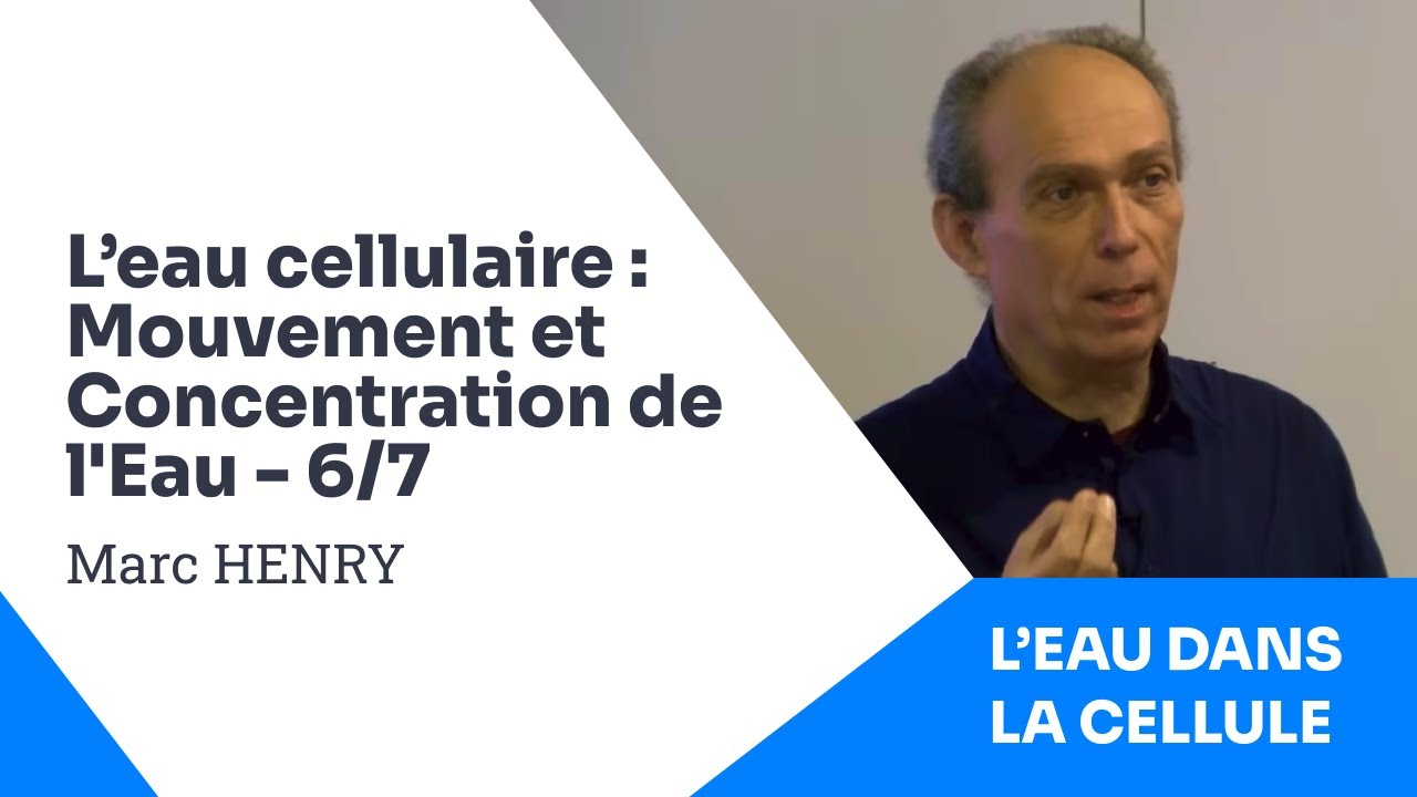 6/7 - Marc HENRY - L'Eau dans la Cellule - Mouvement et Concentration de l'Eau