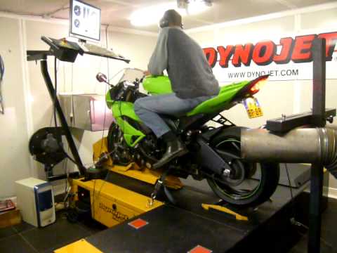 ZX6R '09 dyno run BMC airfilter/ PC5/ Akrapovic slip-on