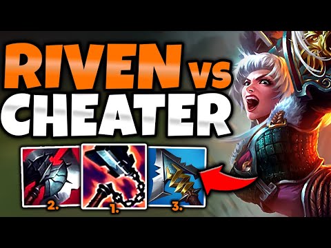 RIVEN MAINS... HOW TO BEAT AN ACTUAL CHEATER! (RIVEN VS SCRIPTER) - S12 Riven MID Gameplay Guide