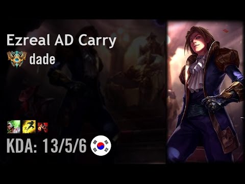Ezreal AD Carry vs Lucian - dade - KR Challenger Path 6.5