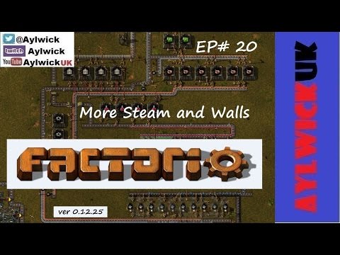 Factorio EP20 More Steam Power and Walls