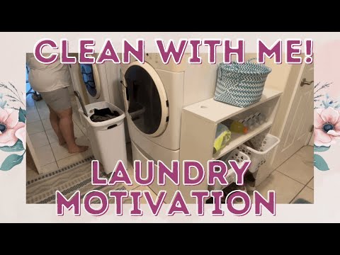 Laundry & Laundry Room Reset | Depression Aftermath Cleaning Series Episode 1