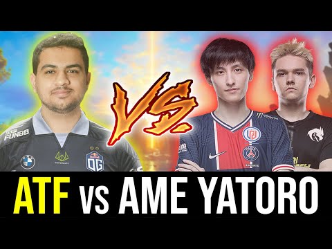 AMMAR vs. TWO CARRY GODS (AME YATORO) -  200 IQ BASE RACE! DOTA 2