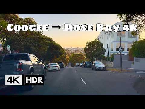 Golden Down Sydney Drive | 4K HDR 60FPS POV | Coogee Beach → Rose Bay → Beverly Hills