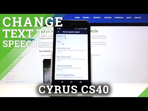 How to Enable Text-to-Speech in CYRUS CS40 – Android Accessibility Suite