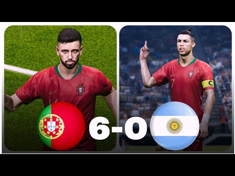 PES | Finall World Cup | 6-0 | Portugal vs Argentina