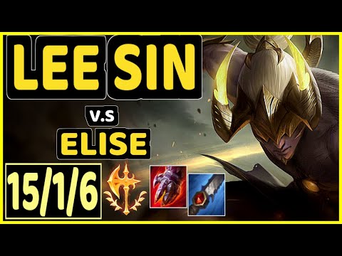 TURTLE (LEE SIN) vs ELISE - 15/1/6 KDA JUNGLE GAMEPLAY - BR Ranked GRANDMASTER