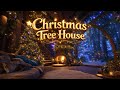 Magical Christmas Tree House Fireplace Snow Disney Music