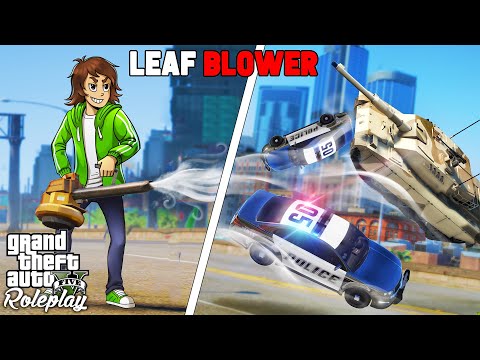 TROLLING COPS WITH A LEAFBLOWER IN GTA RP