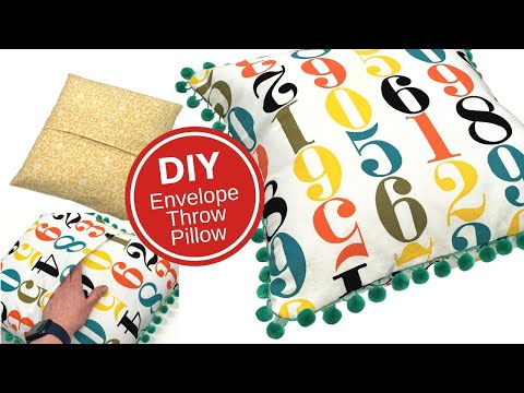Sew an ENVELOPE PILLOW COVER  / Beginner