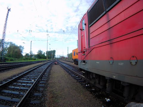 Mit dem Kali von Sehnde nach Hamburg Hohe Schaar auf dem Führerstand der guten alten Baureihe 151