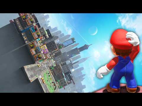 Mario Odyssey BUT the WORLDS are TILTED