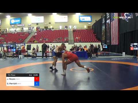 2018 Marine Corps US Open/Senior Men's Freestyle 70 7th Place - Josh Reyes (Oran) Vs. Griffin Parr