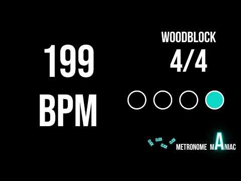 Metronome 199 BPM 4/4 - Woodblock