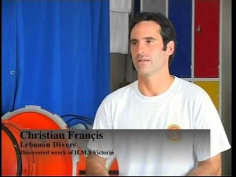 Christian Francis Finding HMS Victoria The Vertical Wreck Lebanon Part 1/5