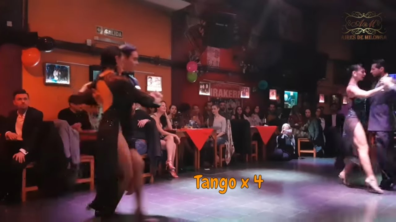 Duo de 4, tango danza  Analia Morales, Gabriel Ponce, Laly Victoria, Jonny Carvajal, A la Parrilla