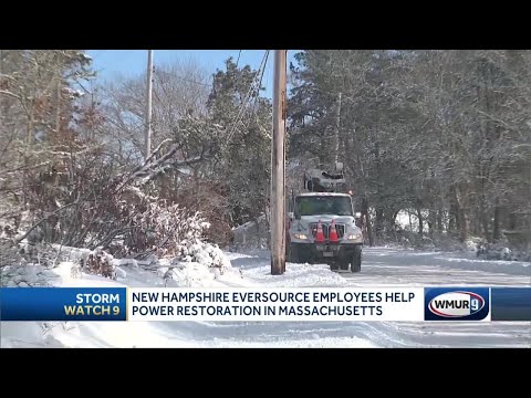 NH Eversource crews help power restoration in Mass.
