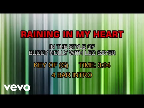 Buddy Holly with Leo Sayer - Raining In My Heart (Karaoke)