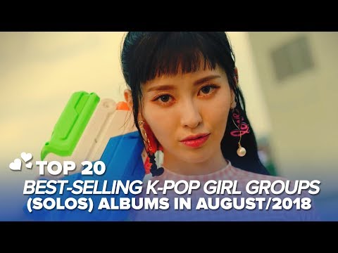 TOP 20 BEST-SELLING K-POP GIRLGROUPS(SOLOS) ALBUMS IN AUGUST/2018
