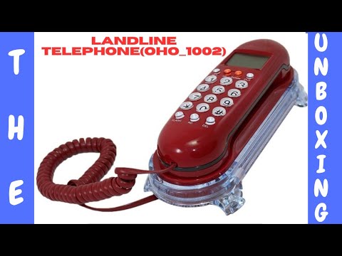 Caller ID Landline phone OHO-1002 | Calling | landline phone | LED light landline phone | Red colour