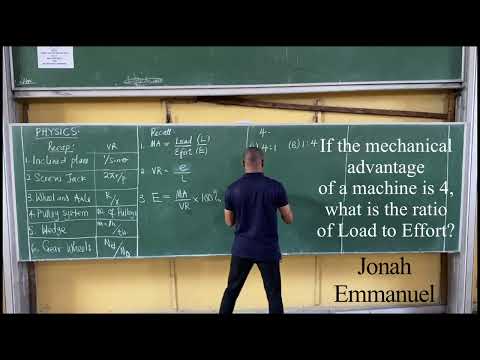 Machines 4 (JAMB and PUTME Physics)