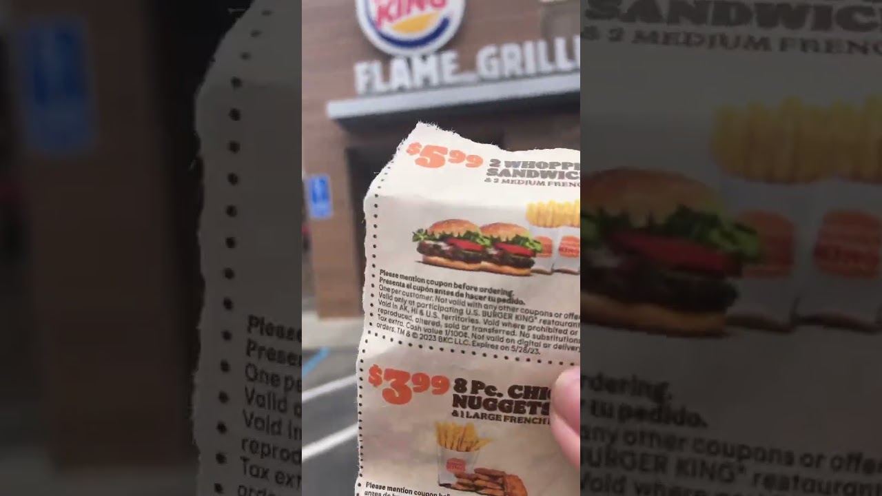 Using burger king coupon💁🏼‍♀️