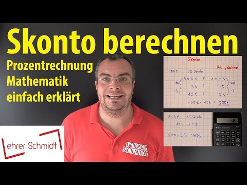 Calculating cash discounts - explained quickly and easily! | Lehrerschmidt - explained simply!