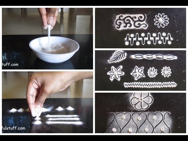 Muggulu rangoli design easy patterns for beginners by poonam borkar