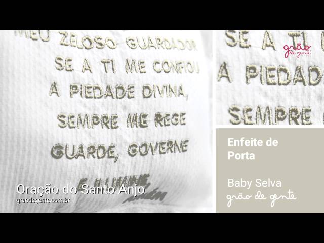 Enfeite Oração Santo Anjo Baby Selva | Ref: 51402