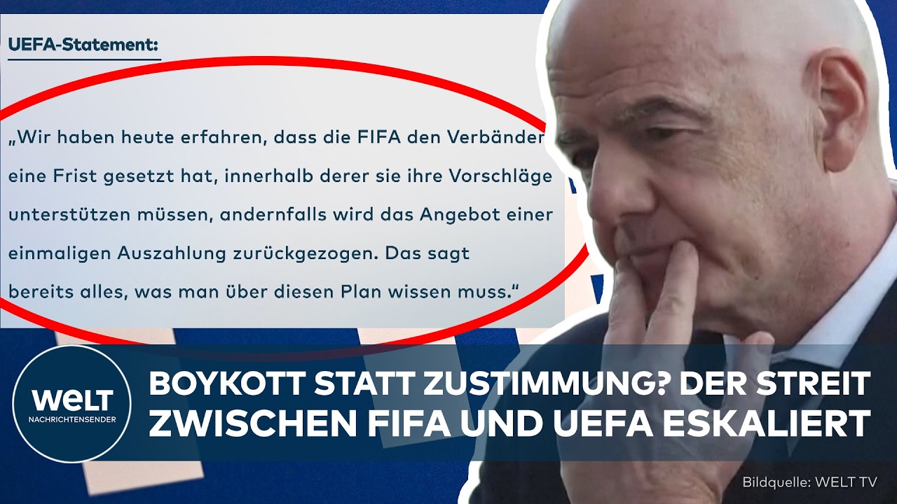 FIFA WM-TEILVERKAUF: UEFA lehnt Infantinos Pläne ab – der Streit um die Weltmeisterschaft eskaliert!