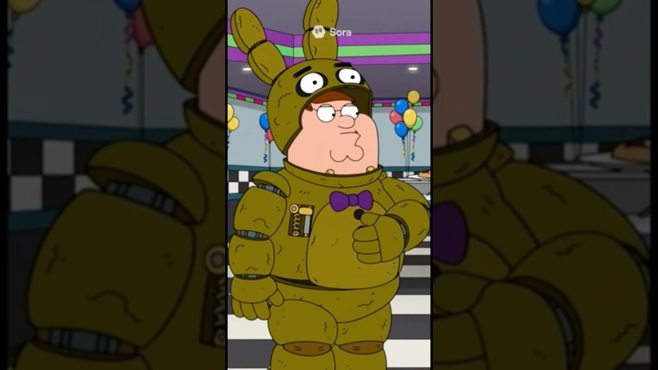 AI Peter wearing a springbonnie suit #fivenightsatfreddys #subscribe #shorts #share #ai #viral #fypシ