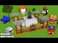 MONSTERS & NEXTBOTS vs CASTLE SECURITY ROCKET BASE of Minions in minecraft - Challenge gameplay