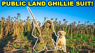 SOLO Public Land GHILLIE SUIT Hunting Challenge!!! - Limited Out (Catch Clean Cook)