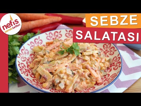 Yoğurtlu Sebze Salatası Tarifi - Sebzeli Kolay Salata Tarifleri Video