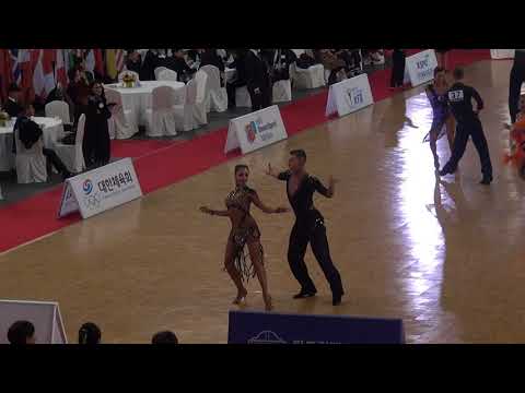 Tim Grabenwöger & Natalie Cremar   WDSF World Championship Youth Latin 2017   Jive