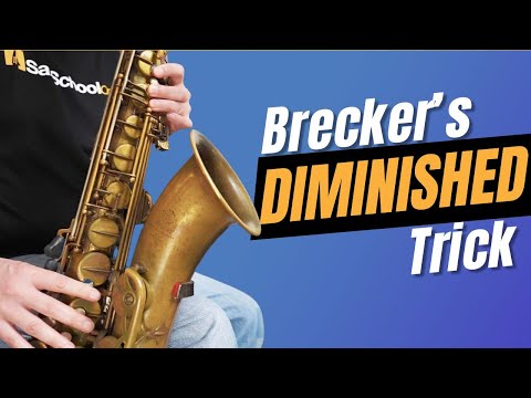 Diminished Patterns: The Secret to Epic Sax Solos