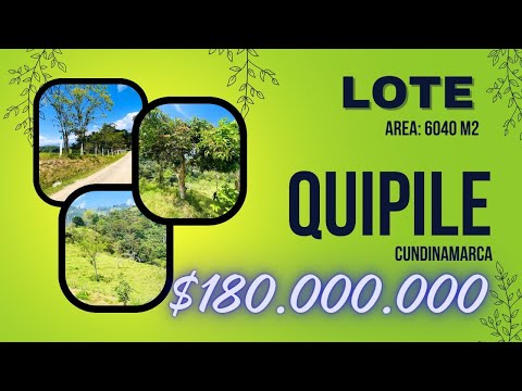 Lote Disponible En QUIPILE Cundinamarca