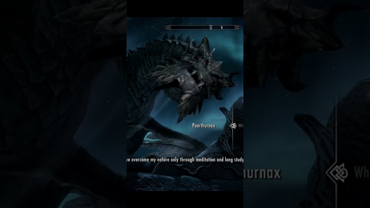 most ICONIC moments in video game history? Paarthurnax's Speech of Trust (Elder Scrolls V) #shorts