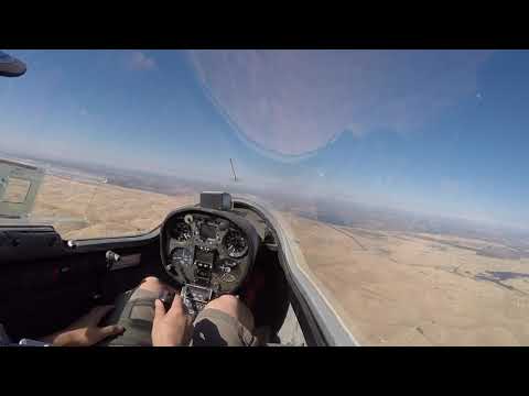 FIRST TIME FLYING A GLIDER (Full Lesson) | Grob 103 | California