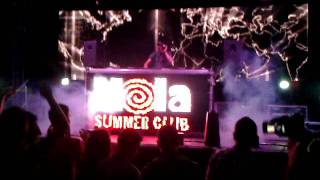 Aleksandar Galoski (PiLoT) warming up the crowd for Axwell's show at Hola Beach Club, Laman, Albania