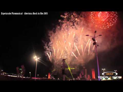 Espetáculo Piromusical - Abertura Rock in Rio 2015