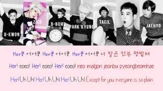 BLOCK B - HER {Color coded lyrics Han|Rom|Eng}