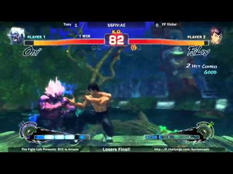 SSF4 AE 2012 Loser's Finals - Tony vs FF Victor - BYC is Arcade