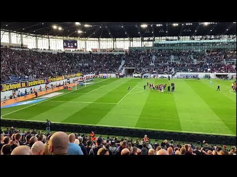 "DZIĘKUJEMY!" - Kibice i piłkarze Pogoni po wygranym meczu z Legią Warszawa | 07.05.2023