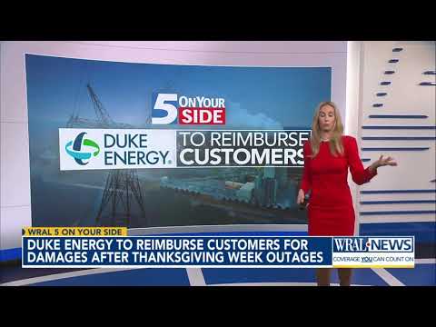 Duke Energy to reimburse Creedmoor customers for damages after Thanksgving week outages