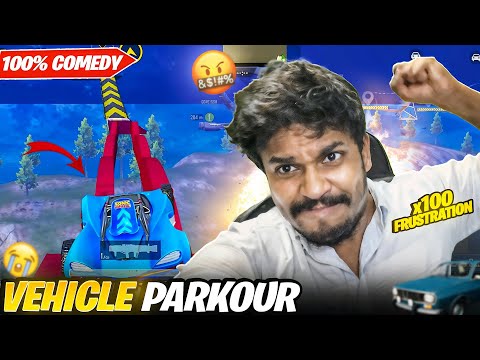 VECHICLE PARKOUR MODE 🤬- 100% FRUSTRATION - 200% FUN | BGMI Telugu | RUTHLESS GAMING