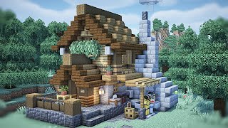 【マイクラ】小さな鍛冶屋の作り方 / チュートリアル【おしゃれファンタジー建築】[Minecraft Tutorial] Small blacksmith / How To Build