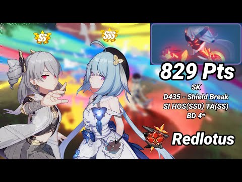 Redlotus D435: Shadow Knight Moon (Shield Break) 829 Pts - SI HOS(SS0) TA(SS) BD 4* | Honkai 6.6