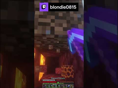 Blondie0815 FLIPS OUT over LAVA in Minecraft! 🔥😱 #shorts